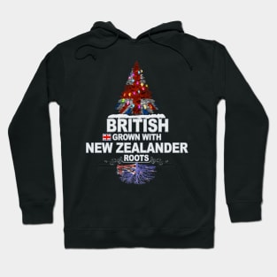 British Grown With New Zealander Roots - Gift for New Zealander With Roots From New Zealand Hoodie